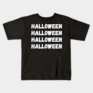 Halloween. Minimalistic Halloween Design. Simple Halloween Costume Idea Kids T-Shirt